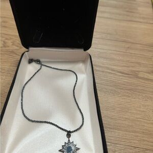 Black star necklace
